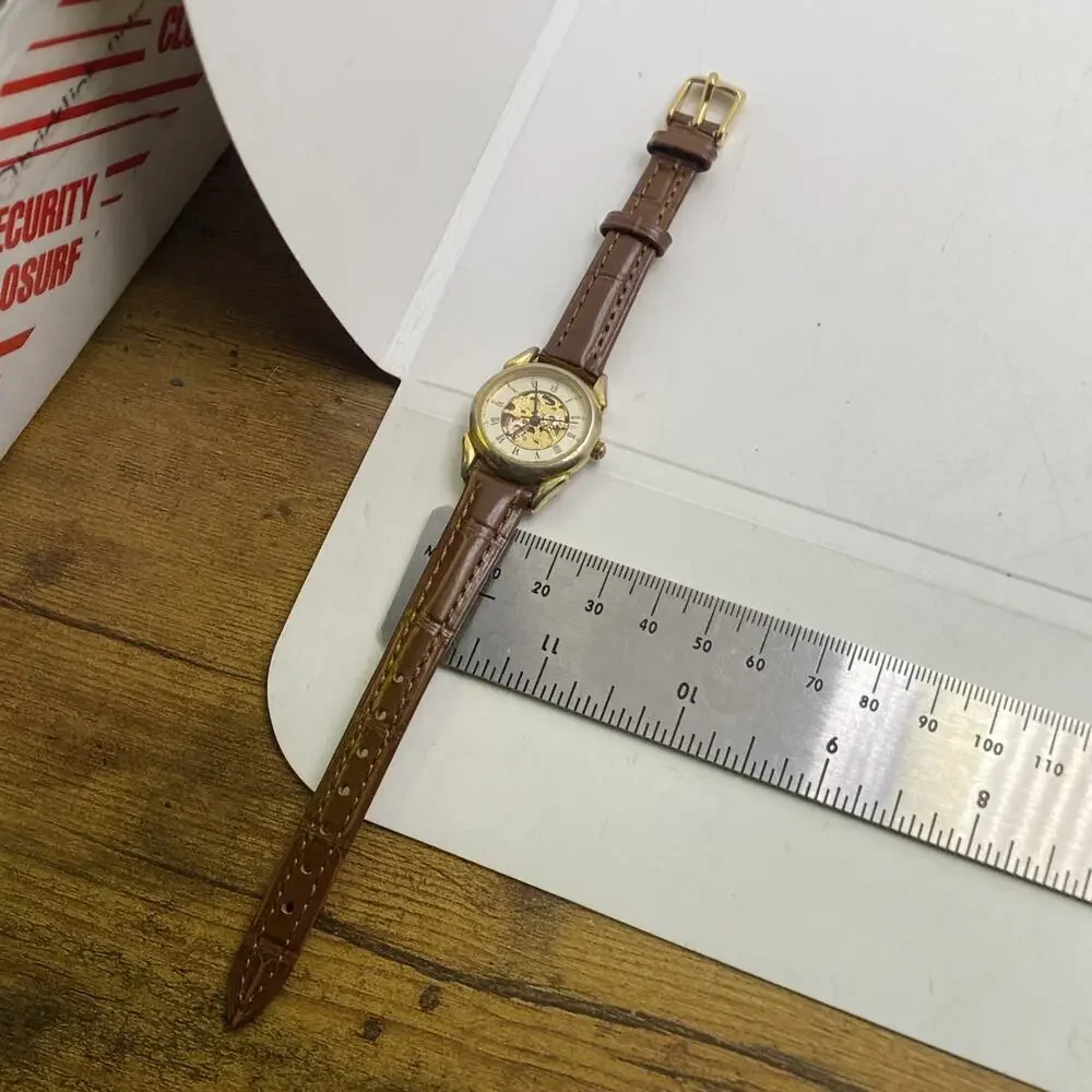 Vintage Fossil Skeleton Womens Watch New Batterh